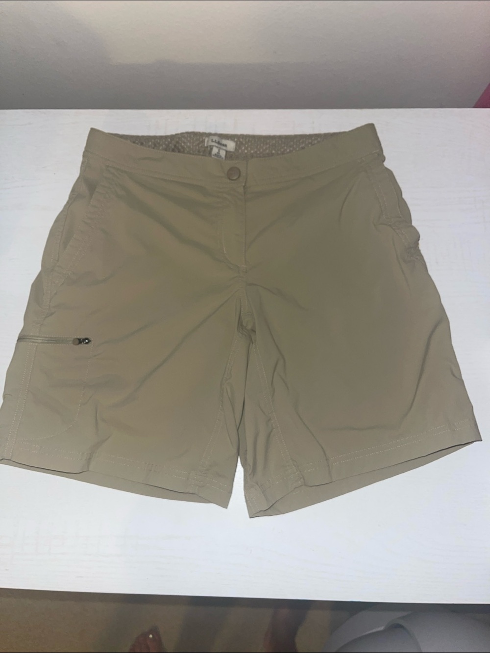 L.L. Bean Women's Light Khaki Outdoor Shorts